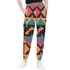 Tribal Pattern Seamless Border Tapered Pants by Jancukart