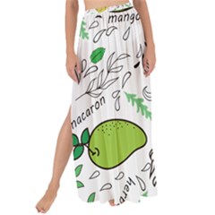 Hamburger With Fruits Seamless Pattern Maxi Chiffon Tie-up Sarong by Jancukart