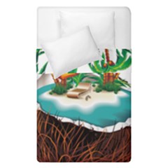 Coconut And Holiday Beach Food Duvet Cover Double Side (single Size) by Jancukart