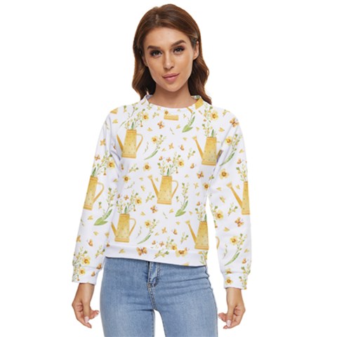 Easter Garden   Women s Long Sleeve Raglan Tee by ConteMonfrey