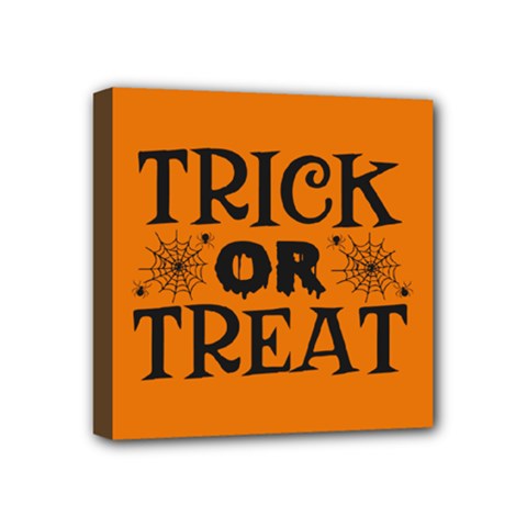 Trick Or Treat Mini Canvas 4  X 4  (stretched) by ConteMonfrey