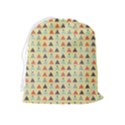 Christmas textur 05 Drawstring Pouch (XL) View2