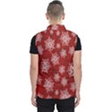 Snowflakes And Star Patternsred Snow Men s Puffer Vest View2