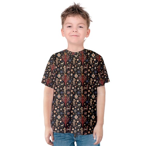 Carpet Symbols Kids  Cotton Tee by Gohar