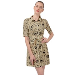 Halloween  Belted Shirt Dress by Valentinaart