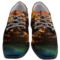 Tree Nature Landscape Fantasy Magical Cosmic Women Heeled Oxford Shoes by danenraven
