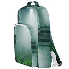 Swamp Forest Trees Background Nature Eerie Double Compartment Backpack by danenraven