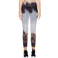 Man Cattle Animals Cows Bulls Calves Mammals Pocket Leggings  by danenraven