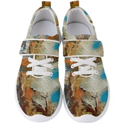 Abstract Mountains Landscape Tabloid Texture Men s Velcro Strap Shoes by danenraven