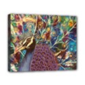 Peacock Mixed Media Bird Animal Canvas 10  x 8  (Stretched) View1