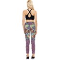 Peacock Mixed Media Bird Animal Pocket Leggings  View2