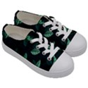 Leaves Pattern Kids  Low Top Canvas Sneakers View3
