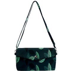 Leaves Pattern Removable Strap Clutch Bag by artworkshop