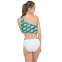 Pattern Aliens Spliced Up Bikini Top  View2