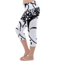 Frida Kahlo  Lightweight Velour Capri Yoga Leggings View2