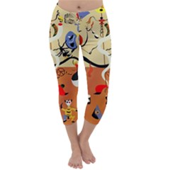 Carnival Of The Harlequin Art Capri Winter Leggings  by danenraven
