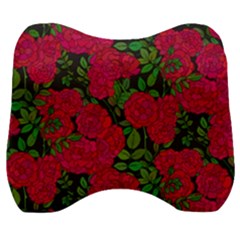 Seamless-pattern-with-colorful-bush-roses Velour Head Support Cushion by BangZart