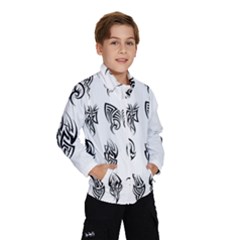Tattoo Pattern Coin Purse Kids  Windbreaker by artworkshop