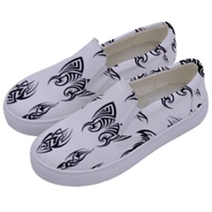 Tattoo Pattern Coin Purse Kids  Canvas Slip Ons by artworkshop