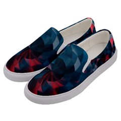 Art Polygon Geometric Design Pattern Colorful Men s Canvas Slip Ons by Ravend