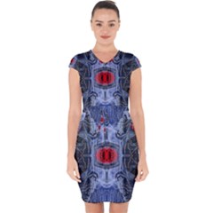 Art Robot Artificial Intelligence Technology Capsleeve Drawstring Dress  by Ravend