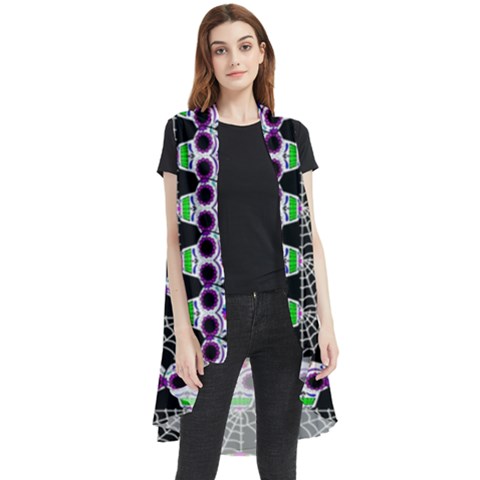 Skullspider Sleeveless Chiffon Waistcoat Shirt by Sparkle