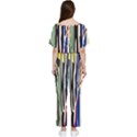 Abstract Trees Colorful Artwork Woods Batwing Lightweight Chiffon Jumpsuit View2