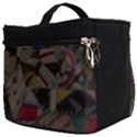 Background Embroidery Pattern Stitches Abstract Make Up Travel Bag (Big) View2