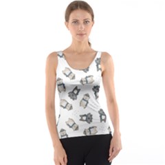 Cute Seamless Pattern With Koala Panda Bear Tank Top by Pakemis