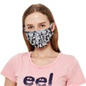 Graffiti Spray Can Characters Seamless Pattern Crease Cloth Face Mask (Adult) View1