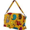 Graffiti Characters Seamless Ornament Canvas Crossbody Bag View2
