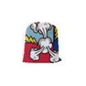 Rays Smoke Pop Art Style Vector Illustration Drawstring Pouch (Small) View2