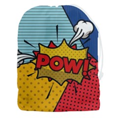 Pow Word Pop Art Style Expression Vector Drawstring Pouch (3xl) by Pakemis