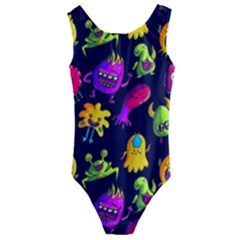 Space Patterns Kids  Cut-out Back One Piece Swimsuit by Pakemis