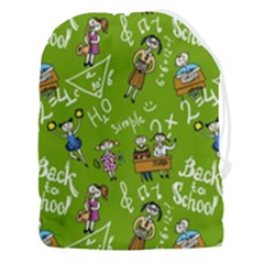 Seamless Pattern With Kids Drawstring Pouch (3xl) by Pakemis