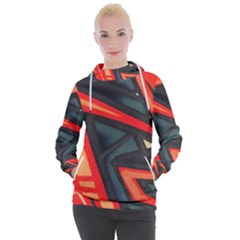 Graffiti Detail Wallpaper Texture Background Women s Hooded Pullover by Pakemis