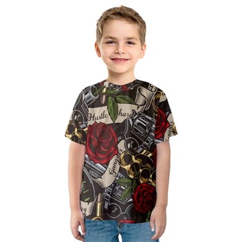 Seamless Vector Pattern Kids  Sport Mesh Tee by Pakemis