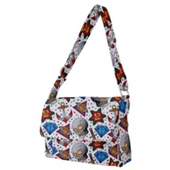 Full Color Flash Tattoo Patterns Full Print Messenger Bag (m) by Pakemis