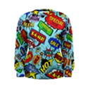 Comic Bubbles Seamless Pattern Women s Sweatshirt View1