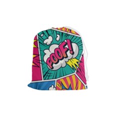 Comic Colorful Seamless Pattern Drawstring Pouch (medium) by Pakemis