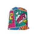 Comic Colorful Seamless Pattern Drawstring Pouch (Large) View2