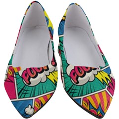 Comic Colorful Seamless Pattern Women s Block Heels  by Pakemis