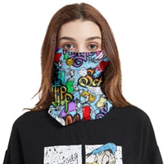 Graffiti Characters Seamless Patterns Face Covering Bandana (two Sides) by Pakemis