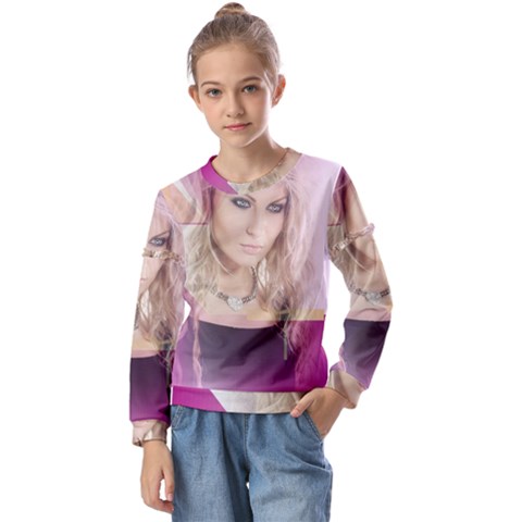 Beauty Kids  Long Sleeve Tee With Frill  by Sparkle