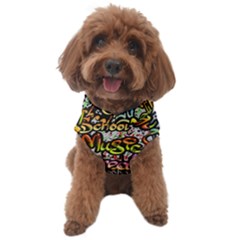 Graffiti Word Seamless Pattern Dog Sweater by Pakemis