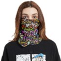 Graffiti Word Seamless Pattern Face Covering Bandana (Two Sides) View1