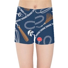 Chains-seamless-pattern Kids  Sports Shorts by Pakemis