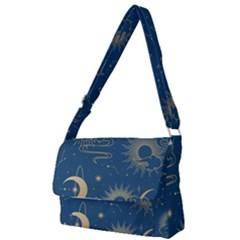 Seamless-galaxy-pattern Full Print Messenger Bag (s) by Pakemis