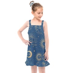 Seamless-galaxy-pattern Kids  Overall Dress by Pakemis