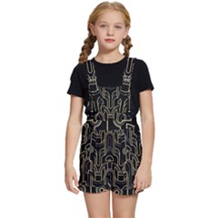 Art-deco-geometric-abstract-pattern-vector Kids  Short Overalls by Pakemis